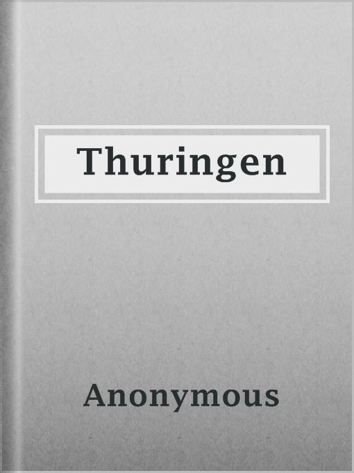 Title details for Thuringen by Anonymous - Available